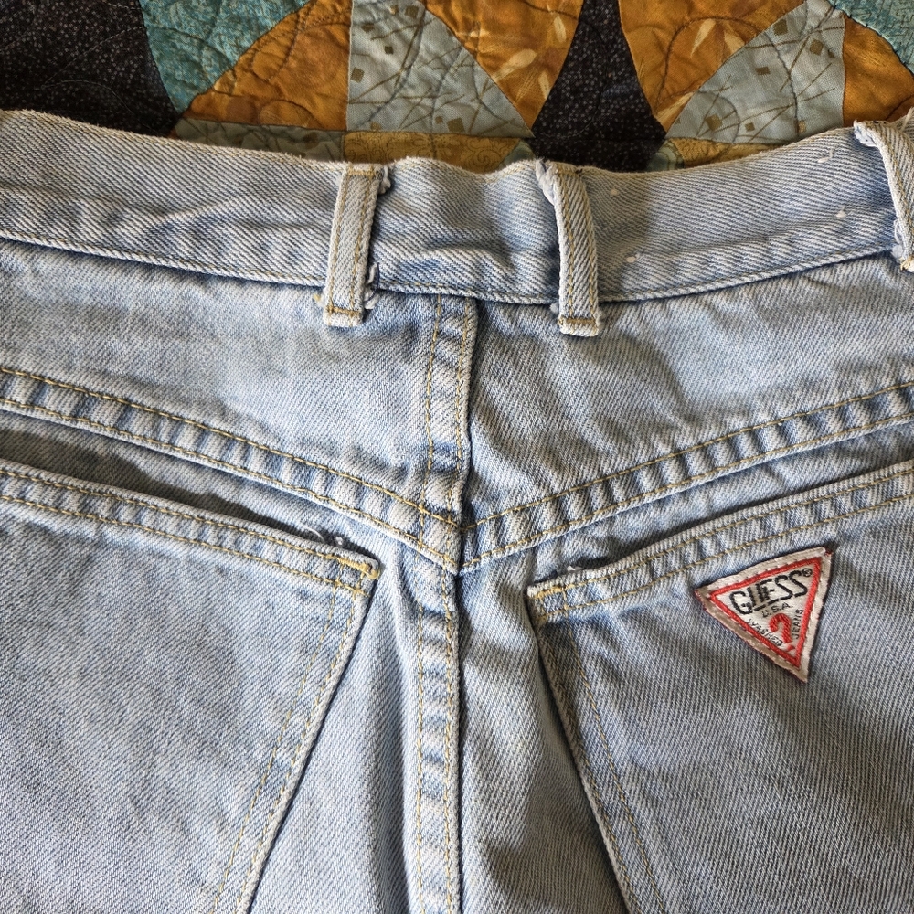 Vintage GUESS Denim Skirt Size 30 - Picture 6 of 8